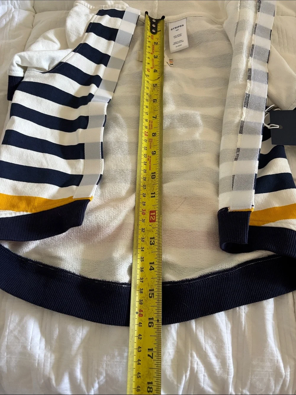 HBC Stripes Dog Hoodie - NWT